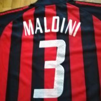 Милан футболна тениска Адидас винтидж 2002-2003г домакини №3 Паоло Малдини размер ХЛ отлична, снимка 8 - Футбол - 45608279