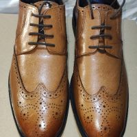 Елегантни мъжки обувки от естествена кожа Air Soft №46, снимка 3 - Официални обувки - 46036964