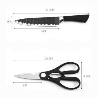 Комплект кухненски ножове 6 бр. от неръждаема стомана., снимка 7 - Прибори за хранене, готвене и сервиране - 45092906