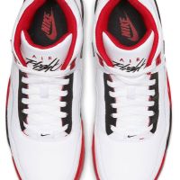 Мъжки кецове NIKE Flight Legacy Shoes White/Red, снимка 5 - Кецове - 45982058