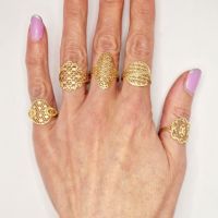 Дамски златни пръстени, снимка 1 - Пръстени - 45422026