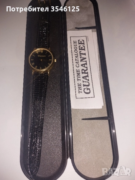 Унисекс часовник с 100% естествена кожа каишка, снимка 1