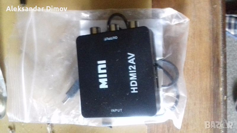 Mini hdmi2av адаптер, снимка 1