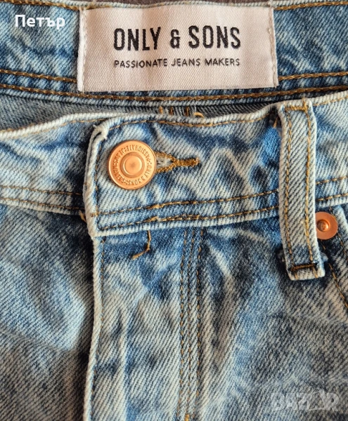 Дънкови къси панталони ONLY & SONS, снимка 1