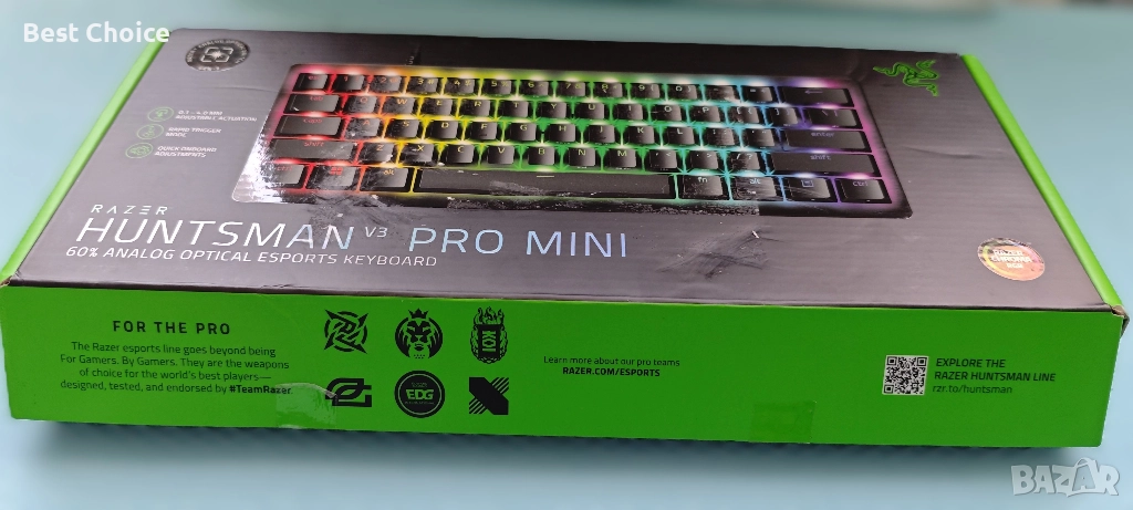 Геймърска клавиатура Razer Huntsman V3 Pro Mini, снимка 1
