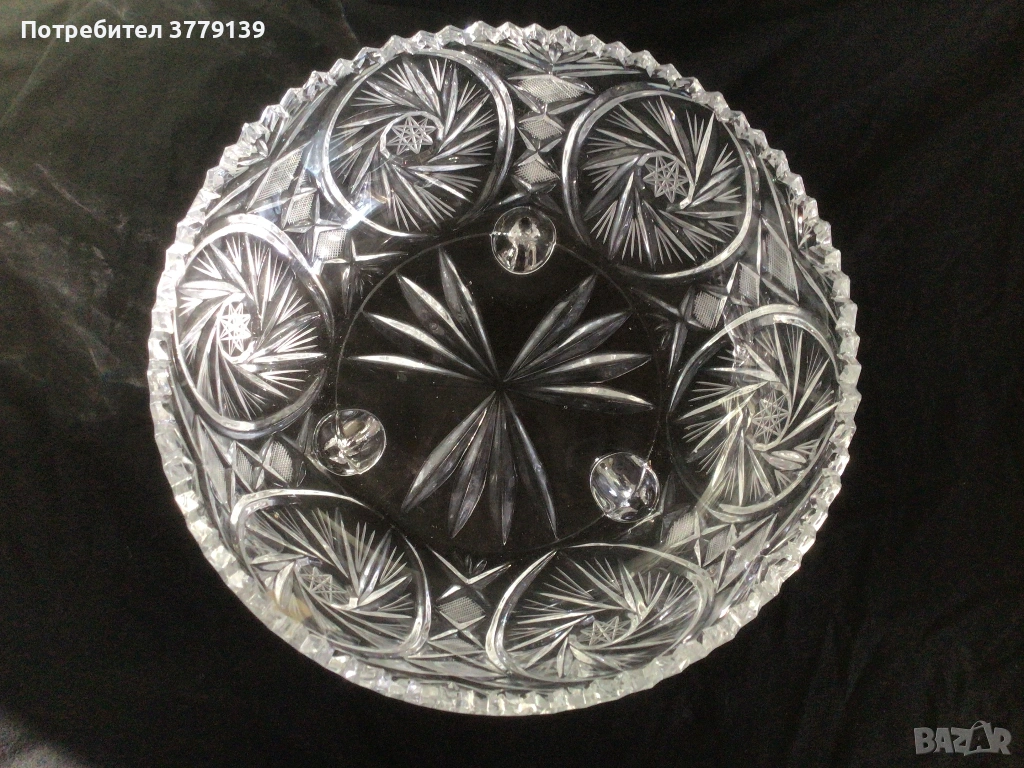 Кристална фруктиера/ купа, снимка 1