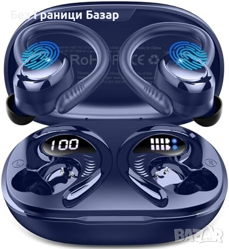 Нови Безжични спортни слушалки Bluetooth 5.4 с дълбок бас и шумопотискане, снимка 1