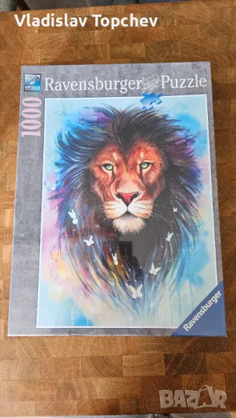 Пъзел ravensburger 1000 piece jigsaw puzzle Majestic Lion, снимка 1