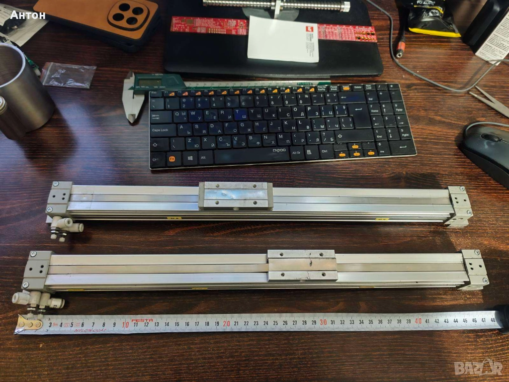 Безпрътови пневматични линейни актуатори (цилиндри) SMC, снимка 1