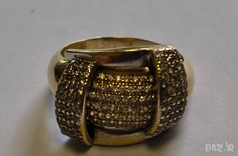 Златен дамски пръстен , снимка 1