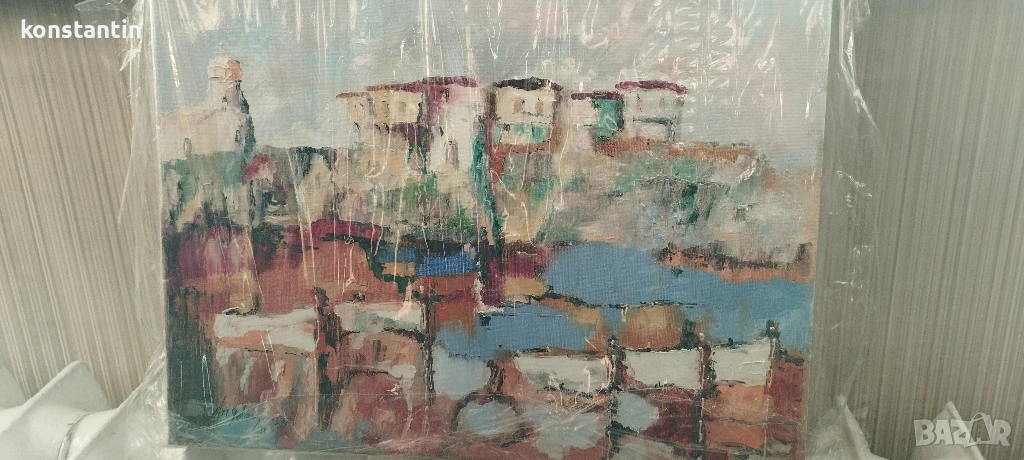 МАСЛЕНА КАРТИНА "СОЗОПОЛ", снимка 1