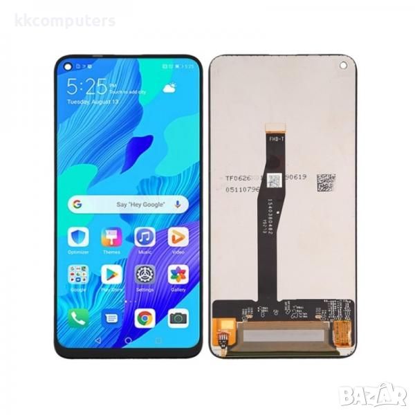 LCD Дисплей за Huawei NOVA 5T (YAL-L21) / Honor 20 + тъч скрийн /Черен/ Оригинал Service pack Баркод, снимка 1