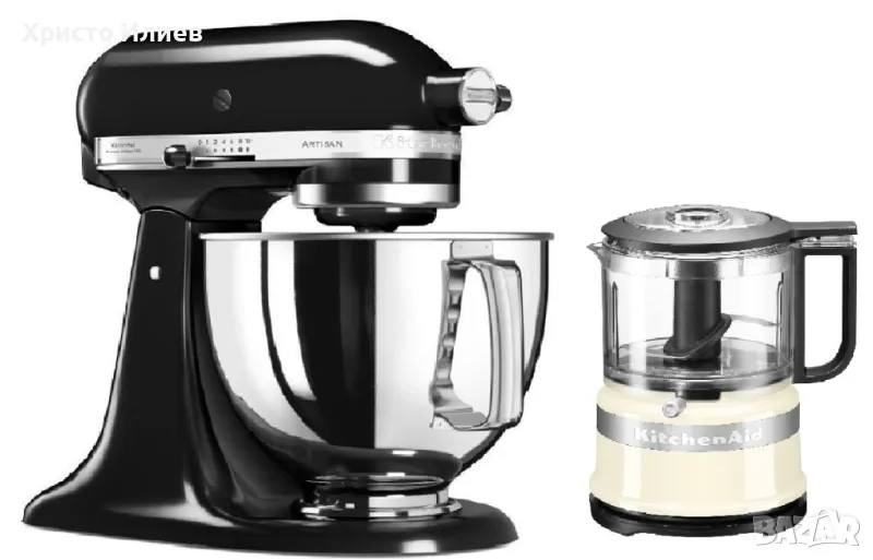 Планетарен миксер KitchenAid Artisan и Чопър комплект , снимка 1