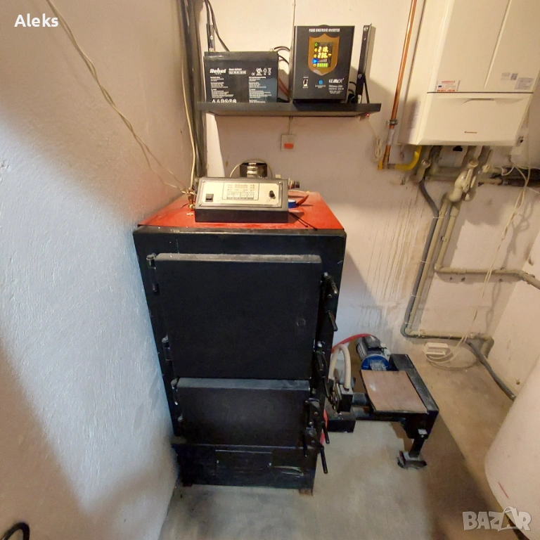 Котел на пелети (Италия) – 32 kW, ползван 4 сезона, снимка 1