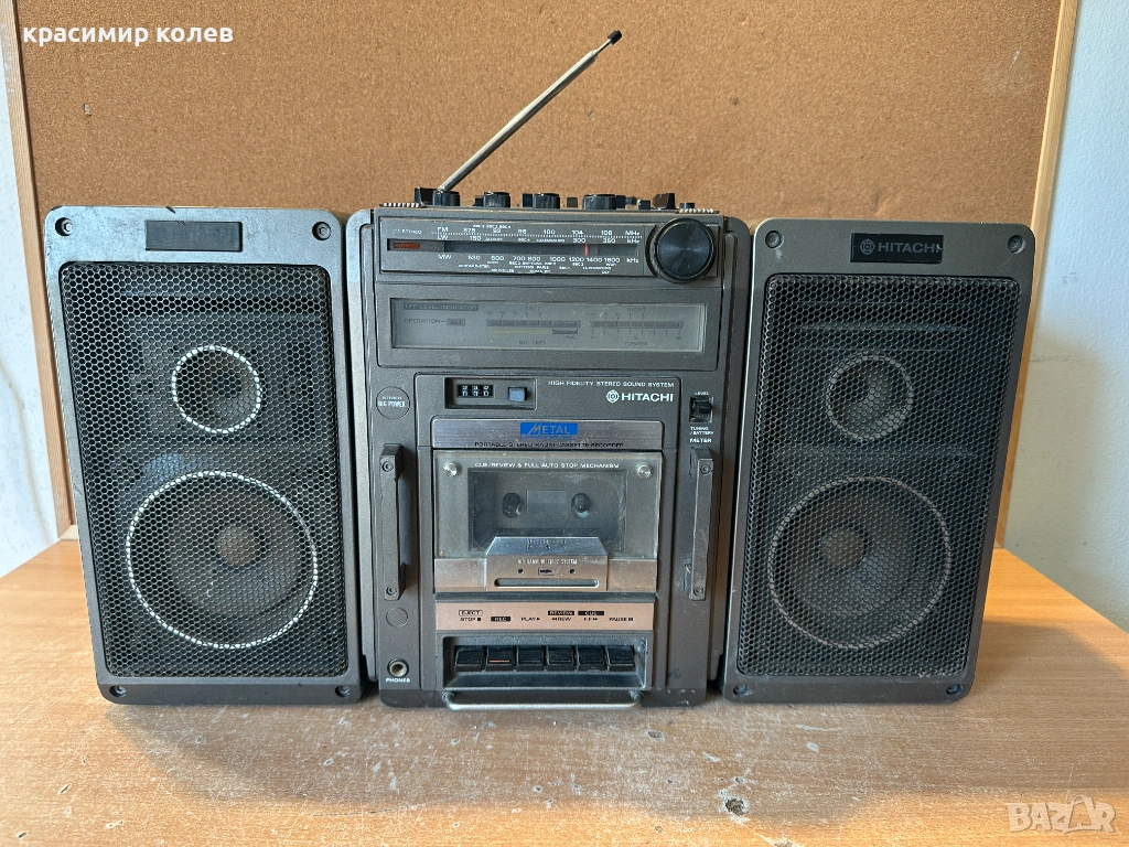 радиокасетофон "HITACHI TRK-9140E", снимка 1