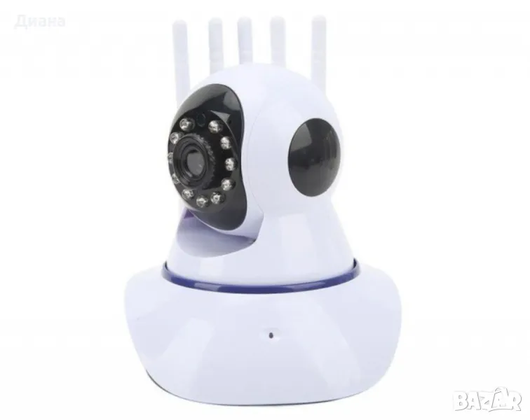 Домашна Wi-Fi камера за видеонаблюдение с 5 антени – 2MP HD 1080P, снимка 1