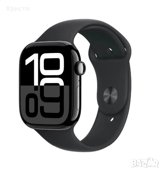 НОВ!!! Смарт часовник Apple Watch 10 GPS, Jet Black Aluminum Case 46 мм , снимка 1
