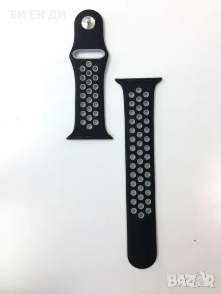 Чисто нова черно сива силиконова каишка за Apple Watch Ultra 49MM, снимка 1