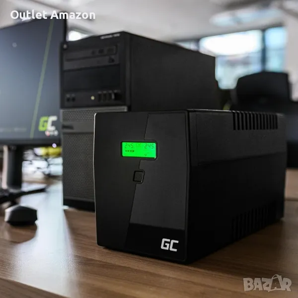 Непрекъсваемо токозахранващо устройство UPS Green Cell 600VA 350W. , снимка 1