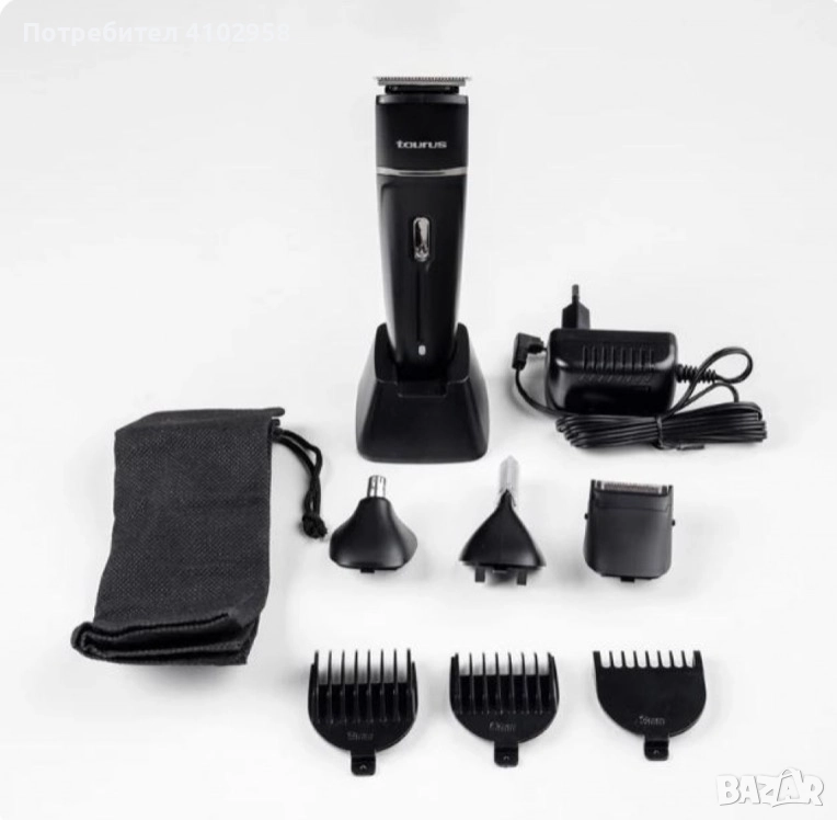 Тример Taurus Hipnos Complet – 7 в 1, 90 мин. автономия, Wet&Dry, батерия и пълен комплект аксесоари, снимка 1