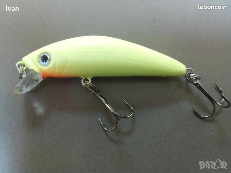 3d воблер с флорисцентно покритие за нощен риболов. 7 см., 6.5 грама, снимка 1
