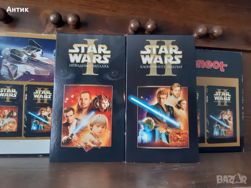 Видеокасети VHS Star Wars Невидима Заплаха Клонираните Атакуват, снимка 1