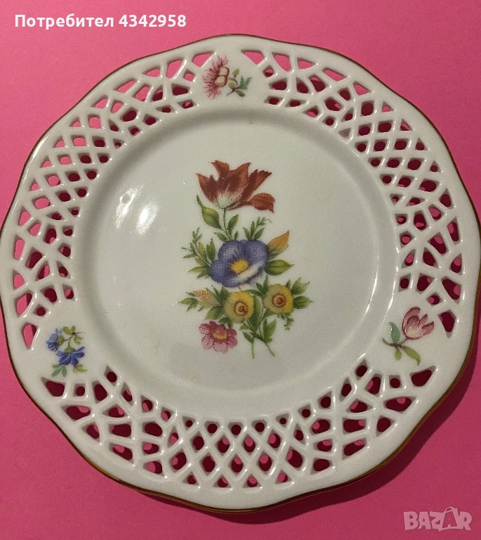 Порцеланови винтидж чинийки. Германия., снимка 1
