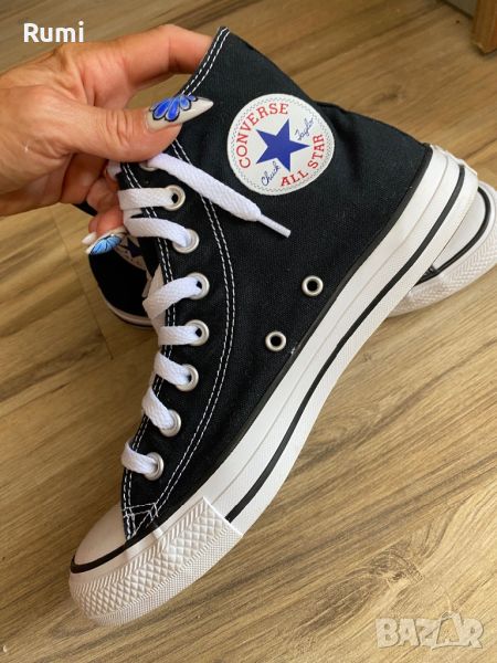 Оригинални високи черни спортни кецове Converse! 40 н, снимка 1