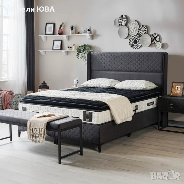 Тапицирани легла с метална конструкция!, снимка 1