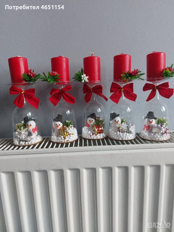 коледни свещници , снимка 1