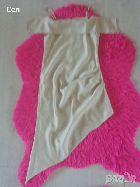 Бежова  елегантна рокля Cider S, снимка 1