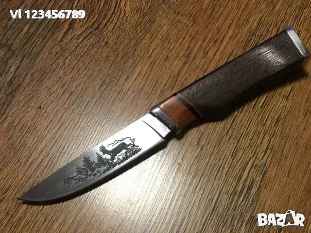 Ловен нож ЛЪВ (ЛЕВ) 110х220 мм - Ст 65х13, снимка 1