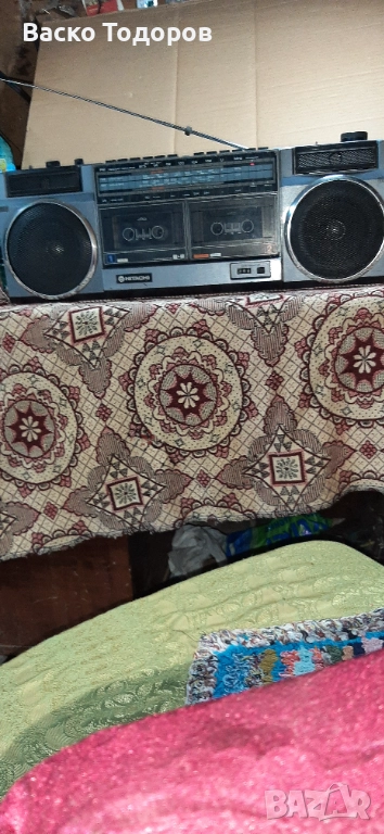 Двукъсетъчен радиокасетофон Hitachi trk w22e, снимка 1