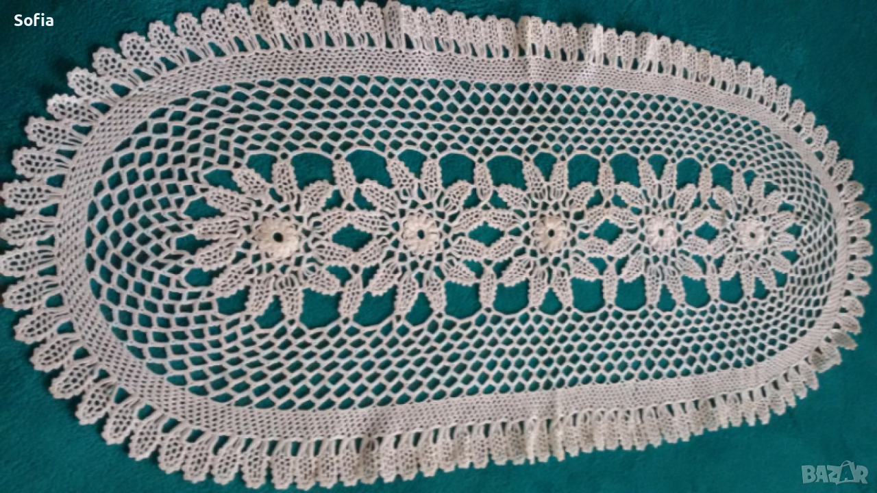 Покривки маса - ЛЕН Комплект/за Великден/Ръкохватки кухня, снимка 1