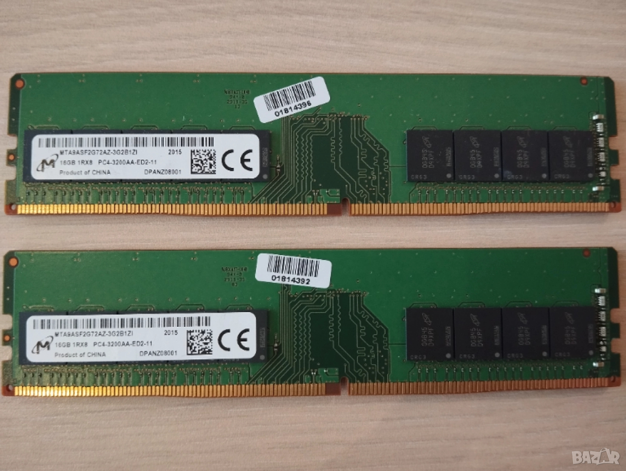 DDR4 32Gb ECC - (2 x 16Gb) Samsung PC4-25600E 3200MHz, снимка 1
