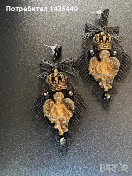 Ръчно изработени обици от серията “Дом за ангели” на дизайнерката Анелия Милчева,, снимка 1