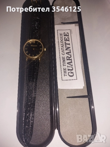 Унисекс часовник с 100% естествена кожа каишка