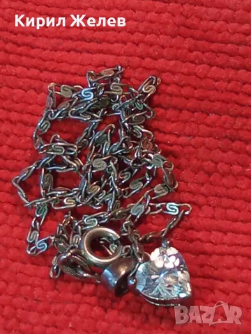 НЕЖЕН СРЕБЪРЕН ПЕНДАНТ с КУБИЧЕН ЦИРКОН ФИАНИТ и СТАРИННА СРЕБЪРНА ВЕРИЖКА СРЕБРО 900 ALIS 39960, снимка 13 - Колиета, медальони, синджири - 50056707