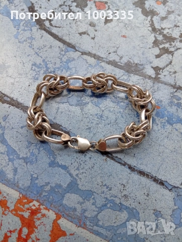 Сребърна гривна , снимка 2 - Гривни - 54203001