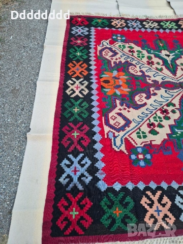 Стар Пиротски килим, снимка 5 - Антикварни и старинни предмети - 51837137