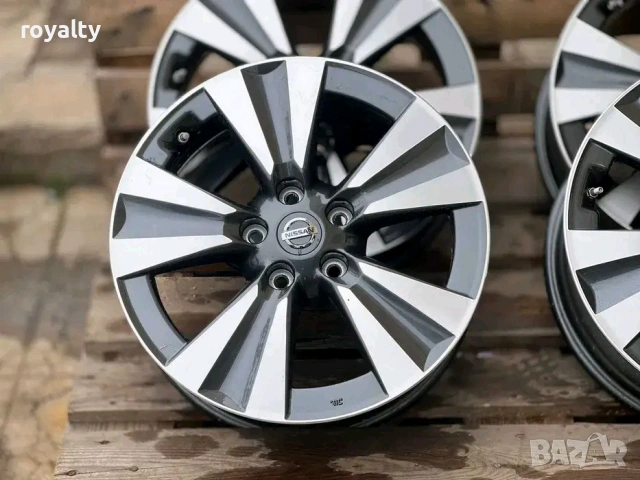 5х114.3 Джанти 17 цола Nissan Leaf Pulsar X-Trail 5x114.3 Dacia Renault 5х114.3 17 Nissan оригинални, снимка 2 - Аксесоари и консумативи - 53066965