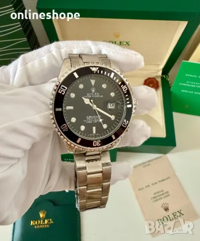 Часовник Rolex Submariner - Самонавиващ механизъм с кутия и документи, снимка 10 - Мъжки - 49420760