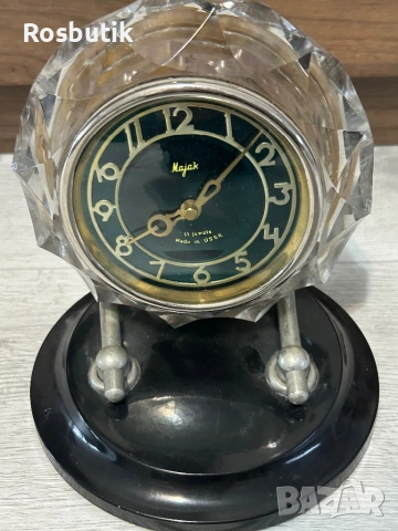 Старинен съветски кристален часовник Маяк , снимка 4 - Антикварни и старинни предмети - 53353299