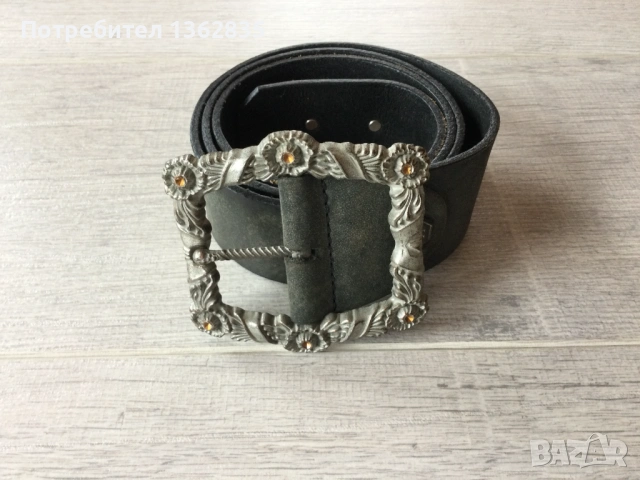 кожен колан от естедствена кожа PHILIPP PLEIN 95 см Made in Italy