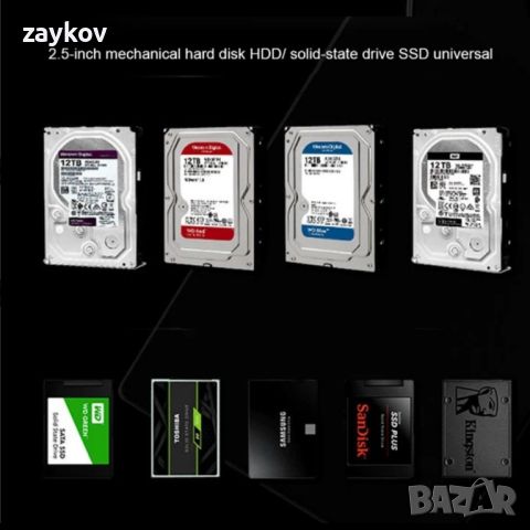 USB 3.0 3.5 инча SATA III твърд диск кутия 3.5 инча HDD, снимка 2 - Друга електроника - 45958814