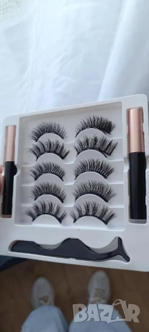 👁️ Комплект HZS248 – 5 чифта магнитни изкуствени мигли с очна линия  