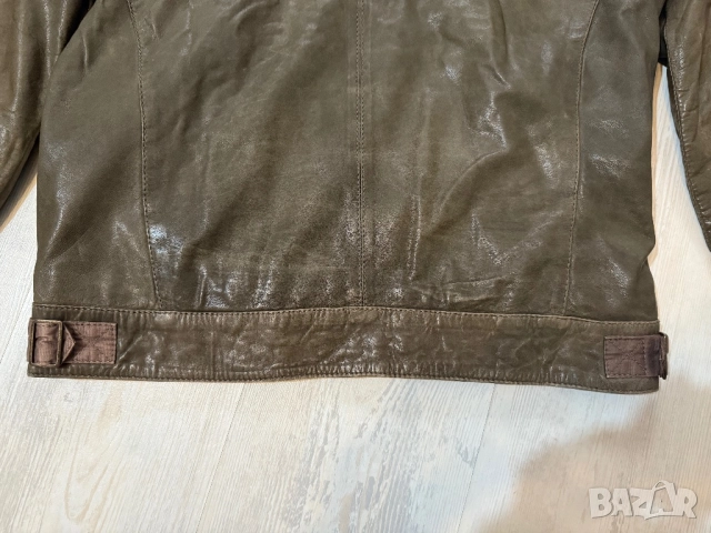 Оригинално мъжко кожено яке Lee, снимка 7 - Якета - 52314955