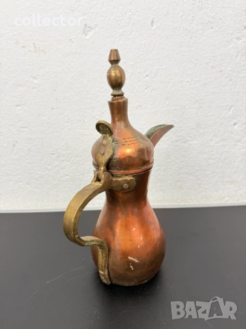 Месингов османски / арабски ибрик / кафеник. №7826, снимка 7 - Антикварни и старинни предмети - 53069643