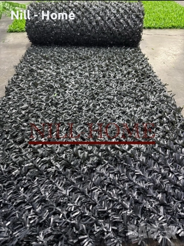 Поцинкована мрежа с декорация ( ИЗКУСТВЕНА ТРЕВА ) 4 мм. Тел / 40 мм. Око, снимка 15 - Огради и мрежи - 52303156