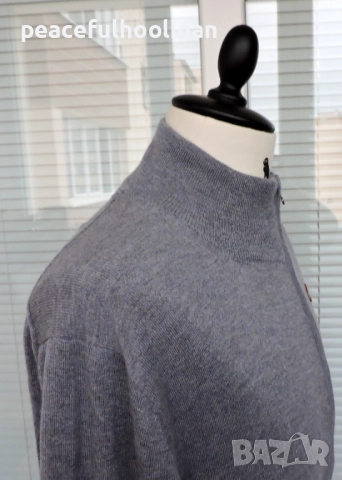 Napapijri Mens Grey Full Zip Long Sleeve Cardigan Size 3XL, снимка 5 - Пуловери - 52949226